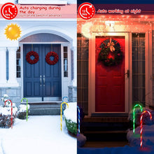 Load image into Gallery viewer, Solar Christmas Candy Cane Light IP55 Waterproof Stake Light