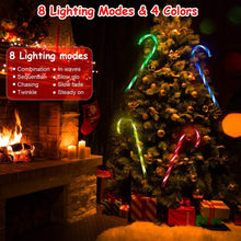 Load image into Gallery viewer, Solar Christmas Candy Cane Light IP55 Waterproof Stake Light