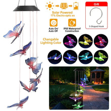 Load image into Gallery viewer, Solar LED Butterfly Wind Chimes