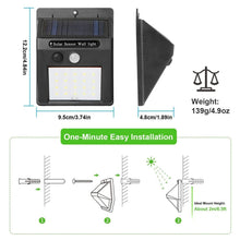 Load image into Gallery viewer, Solar Light 20 LEDs Outdoor PIR