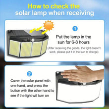 Load image into Gallery viewer, Solar Lights Outdoor 576 LED with Lights Reflector and 3 Lighting Modes