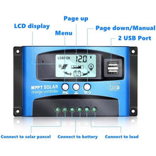 Load image into Gallery viewer, Solar Panel Regulator Charge Controller