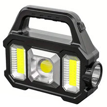 Load image into Gallery viewer, Solar Portable Flashlight & Handheld Searchlight with Side Lights