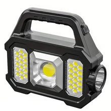 Load image into Gallery viewer, Solar Portable Flashlight & Handheld Searchlight with Side Lights