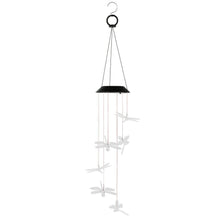 Load image into Gallery viewer, Solar Powered Dragonfly Lights Wind Chimes