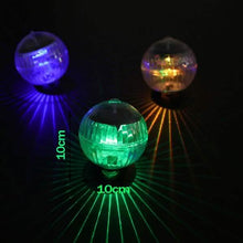 Load image into Gallery viewer, Solar Powered Floating Pond Light Garden Swimming Pool Color Changing LED Lamp