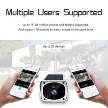 Load image into Gallery viewer, Solar Powered IP Camera with Rechargable Batteries HD 1080p Loop Recording