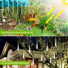 Load image into Gallery viewer, Solar Powered Meteor Shower String Light
