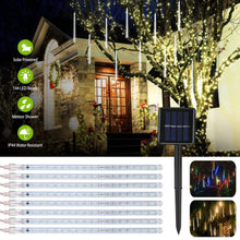 Load image into Gallery viewer, Solar Powered Meteor Shower String Light