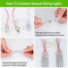 Load image into Gallery viewer, Solar Powered Meteor Shower String Light