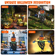 Load image into Gallery viewer, Solar Powered Scarecrow Shape Stake Light Halloween Decoration