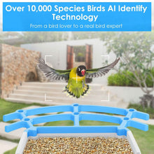 Load image into Gallery viewer, Solar Powered Smart Bird Feeder with PIR Motion AI Two-Way Audio