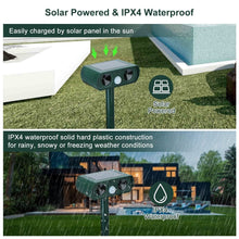 Load image into Gallery viewer, Solar Powered Ultrasonic Animal Repeller