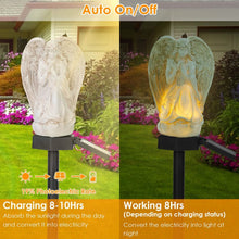 Load image into Gallery viewer, Solar Praying Angle Statue Garden Light