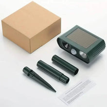 Load image into Gallery viewer, Solar Ultrasonic Animal Repeller with Motion Detector