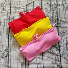 Load image into Gallery viewer, Solid Bikini Swimsuit Women Bikini Set Off Shoulder Swimwear Two Piece Strap Bikini Sets for Women High Waist Teens Bathing Suits Off Shoulder Swimsuit Beachwear