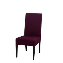 Load image into Gallery viewer, Solid Color Chair Covers Elastic Stretch Protection Case Slipcovers for Wedding Restaurant Home Kitchen Dining Chair Cover Dining Chair Slipcovers Stretch Parsons Chair Covers Sets Chiar Protector Removable Washable Elastic for Ktichen Dining Room
