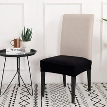 Load image into Gallery viewer, Solid Dining Chair Cover Elastic Half-wraped Seat Case for Kichen Wedding Banquet Hotel Chair Cushions Cover Removable Washable Dining Room Chair Slipcovers Dining Chair Covers Parsons Chair Slipcover Stretch Chair Covers for Dining Room
