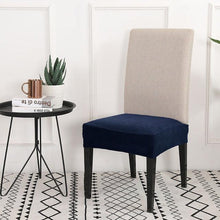 Load image into Gallery viewer, Solid Dining Chair Cover Elastic Half-wraped Seat Case for Kichen Wedding Banquet Hotel Chair Cushions Cover Removable Washable Dining Room Chair Slipcovers Dining Chair Covers Parsons Chair Slipcover Stretch Chair Covers for Dining Room