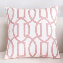 Load image into Gallery viewer, Solid Geometric Cushion Cover Pink Gray Blue Modern Decorative Throw Pillow Case Cushion Case for Room Bedroom Room Decorative Sofa Cushions Throw Pillows Cotton Pillow Covers Pillowcases 45x45