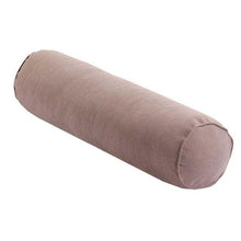 Load image into Gallery viewer, Solid Long Round Maternity Pillow Cotton linen Neck Headrest Body pillow Bed Chair Car Seat Backrest Sleeping Pillow Round Cervical Roll Cylinder Bolster Pillow with Removable Washable Cover, Ergonomically Designed for Head Neck Spine