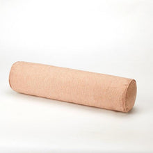 Load image into Gallery viewer, Solid Long Round Maternity Pillow Cotton linen Neck Headrest Body pillow Bed Chair Car Seat Backrest Sleeping Pillow Round Cervical Roll Cylinder Bolster Pillow with Removable Washable Cover, Ergonomically Designed for Head Neck Spine