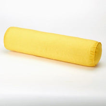 Load image into Gallery viewer, Solid Long Round Maternity Pillow Cotton linen Neck Headrest Body pillow Bed Chair Car Seat Backrest Sleeping Pillow Round Cervical Roll Cylinder Bolster Pillow with Removable Washable Cover, Ergonomically Designed for Head Neck Spine