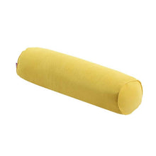 Load image into Gallery viewer, Solid Long Round Maternity Pillow Cotton linen Neck Headrest Body pillow Bed Chair Car Seat Backrest Sleeping Pillow Round Cervical Roll Cylinder Bolster Pillow with Removable Washable Cover, Ergonomically Designed for Head Neck Spine