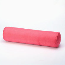 Load image into Gallery viewer, Solid Long Round Maternity Pillow Cotton linen Neck Headrest Body pillow Bed Chair Car Seat Backrest Sleeping Pillow Round Cervical Roll Cylinder Bolster Pillow with Removable Washable Cover, Ergonomically Designed for Head Neck Spine