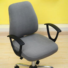 Load image into Gallery viewer, Solid Office Computer Chair Cover Spandex Split Seat Cover Universal Office Anti Dust Arm Chair Cover Washable Removable Spandex Rotating Boss Chair Slipcovers Anti-dust Soft Desk Chair Seat Protector for Dogs Cats Pets