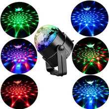Load image into Gallery viewer, Sound Activated Rotating Disco Ball Party Lights Strobe Light