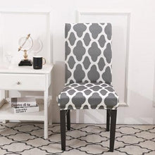 Load image into Gallery viewer, Spandax Stretch Dining Plaid Chair Cover for Sofa And Armchairs Chair Cover Living Room Cover For Office Chaircover Wedding Stretch Parsons Chair Slipcovers Removable Washable Kitchen Chair Protector Cover