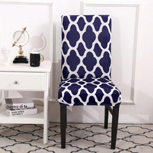 Load image into Gallery viewer, Spandax Stretch Dining Plaid Chair Cover for Sofa And Armchairs Chair Cover Living Room Cover For Office Chaircover Wedding Stretch Parsons Chair Slipcovers Removable Washable Kitchen Chair Protector Cover