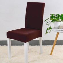 Load image into Gallery viewer, Spandex Chair Cover Stretch Elastic Dining Seat Cover for Banquet Wedding Restaurant Hotel Anti-dirty Removable housse de chaise Chair Covers for Dining Room Stretch Spandex Dining Chair Slipovers Parsons Chair Covers for Dining Room Kitchen