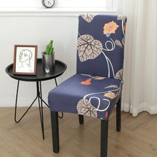 Load image into Gallery viewer, Spandex Chair Covers Printed Dining Room Stretch Seat Cover Chair Protective Case for Restaurant Banquet Kitchen Hotel Stretch Spandex Removable Washable Dining Chair Protector