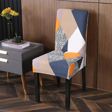 Load image into Gallery viewer, Spandex Chair Covers Printed Dining Room Stretch Seat Cover Chair Protective Case for Restaurant Banquet Kitchen Hotel Stretch Spandex Removable Washable Dining Chair Protector
