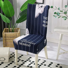 Load image into Gallery viewer, Spandex Dining Chair Cover With Back Elastic Universal Kitchen Living Room Stretch Slipcover Chair Covers Protector Seat Case Chair Cover Seat Protector Super Fit Slipcover Stretch Removable Washable Soft Spandex Fabric for Home