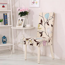Load image into Gallery viewer, Spandex Dining Chair Cover With Back Elastic Universal Kitchen Living Room Stretch Slipcover Chair Covers Protector Seat Case Chair Cover Seat Protector Super Fit Slipcover Stretch Removable Washable Soft Spandex Fabric for Home