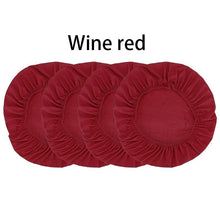 Load image into Gallery viewer, Spandex Dining Room Chair Seat Covers Removable Washable Elastic Cushion Covers For Oblong Square Round Chair Dining Chair Seat Covers for Dining Room Chairs Stretch Jacquard Dining Room Chair Seat Covers
