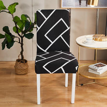 Load image into Gallery viewer, Spandex Seat Chair Cover Removable Slipcover Anti-Dirty Kitchen Cover For Banquet Wedding Dinner RestaurantStretch Spandex Dining Chair Slipcovers Removable Washable Dining Room Chair Protector Cover Seat Slipcover