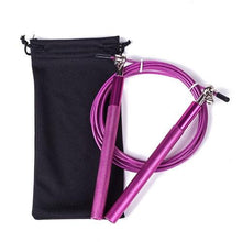 Load image into Gallery viewer, Speed Jump Rope Metal Handle Adjustable Skipping Rope Tangle-Free Speed Jump Rope Adjustable Jumping Rope With Ball Bearings And Nylon Bag For Boxing Fitness Skip Workout Training