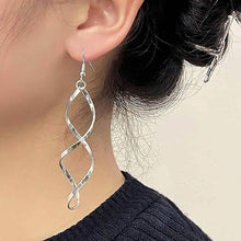 Load image into Gallery viewer, Spiral Design Dangle Earrings