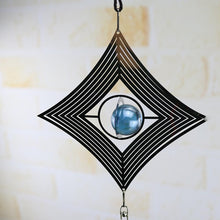 Load image into Gallery viewer, Spiral Rotating Wind Chimes Windows Metal Spiral Tail Stainless Steel Spin Decor For Indoor Outdoor Spinner Wind Chime Decoration Christmas Spinner Crystal Wind Chime