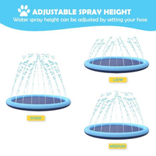 Load image into Gallery viewer, Splash Sprinkler Pad for Dogs Kids Non-Slip Thicken Dog Pool with Sprinkler Pet Summer Outdoor Play Water Mat Toys for Pet Dogs Splash Sprinkler Pad for Dogs Non-Slip Thicken Sprinkler Pool for Summer Outdoor