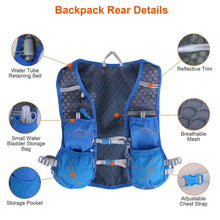 Load image into Gallery viewer, Sport Hydration Vest Running Backpack with 15oz, 50oz Water Bladder