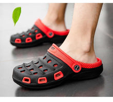 Load image into Gallery viewer, Sport Summer Flip Flop Slipper Mans Summer Sandals Working Gym Non Slip Water Shoes With Adjustable Strap Lightweight Slip On Leather Clogs