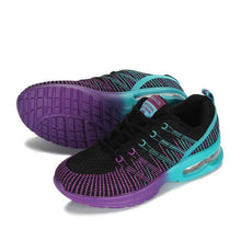 Load image into Gallery viewer, Sport Womans Athletic Sneakers Running Shoes Breathable Hollow Lace-Up Women Fashion Sneakers Lightweight Breathable Walking Shoes Non Slip Athletic Fashion Sneakers