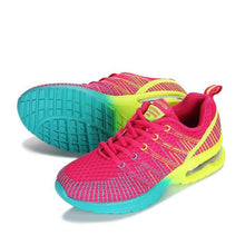 Load image into Gallery viewer, Sport Womans Athletic Sneakers Running Shoes Breathable Hollow Lace-Up Women Fashion Sneakers Lightweight Breathable Walking Shoes Non Slip Athletic Fashion Sneakers
