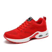 Load image into Gallery viewer, Sport Womans Athletic Sneakers Running Shoes Breathable Hollow Lace-Up Women Fashion Sneakers Lightweight Breathable Walking Shoes Non Slip Athletic Fashion Sneakers