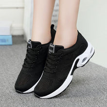 Load image into Gallery viewer, Sport Womans Athletic Sneakers Running Shoes Breathable Hollow Lace-Up Women Fashion Sneakers Lightweight Breathable Walking Shoes Non Slip Athletic Fashion Sneakers